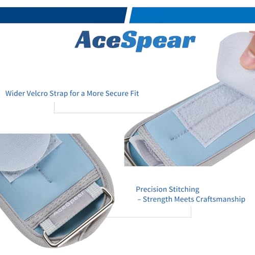 AceSpear Ankle Weights Sets for Men Women Kids 1lb 2lb 3lb 4lb 5lb Leg Weights Arm Wrist Weights Gym for Foot Exercise Training Workout Walking Jogging Yoga - color: Ocean/Slate, size: 5 lbs x 2