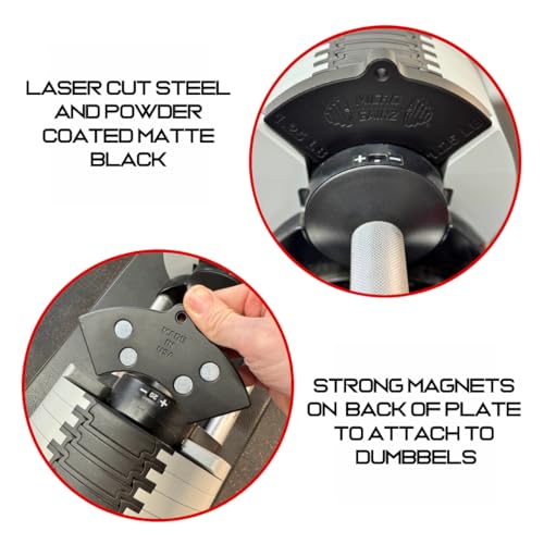 Micro Gainz 1.25LB Magnetic Plates for Nuobell Dumbbells, 2 or 4 Piece Set - size: 4 Piece Set