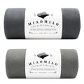 MIAOMIAO 2 Pack Non-Slip Hot Yoga Towel Set,Super Absorbent Microfiber in, 24.5" x 72" - Anti-Slip, Injury Free Design for Pilates, Yoga Mats, Exercise, and Fitness Gear Carbon Grey/Light Grey - color: Z-carbon Grey/Light Grey(2 Pack)