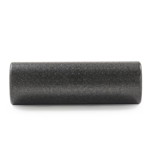 Sunny Health & Fitness 18" Black High-Density Yoga Foam Roller | Muscle Relief, Physical Therapy, Post-Workout Recovery, Improved Flexibility, Home, Gym, Rehab Use, Full-Body Use - color: Black, size: 18-Inch