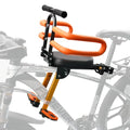 Child Bike Seat for Adult Bike,Retractable Baby Bike Seat Front Mounted for Children 2-6 Years Old - color: gold