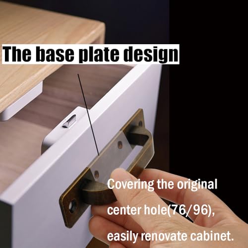 12 Pack 4 1/4 Inch 108 mm FlatCopper Cabinet Handles Aluminum Cabinet Pulls Drawer Pulls - color: FlatCopper, size: 4 1/4 Inch