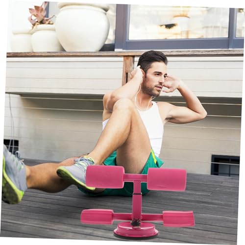 Abdominal Trainer Machine Exercise Bar Suction Cup Sit-up Aid Fitness Bar for Home Exercise Random Color