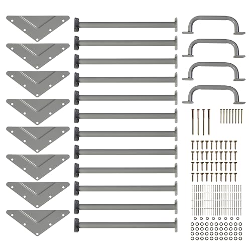 Jack and June DIY Monkey Bars Kit 12 Pack Heavy Duty and Durable Do It Yourself UV-Resistant Outdoor Fun for Kids 21 Inch in Length Powder Coated Finish Monkey Bars