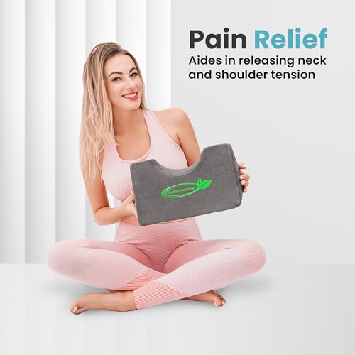 Lumia Wellness Cervical Wedge Pillow - Tension Muscle Relief & Relaxer, Contoured Support for Neck & Shoulder
