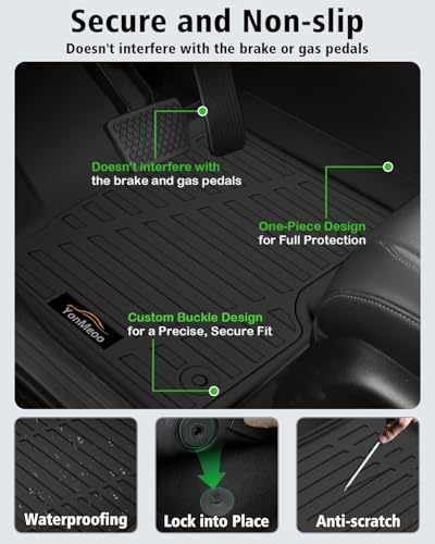 Floor Mats Fit for Kia Sorento Hybrid 2021-2025 2026 (PHEV&HEV) Trunk Mat with Backrest Mat All Weather TPE Rubber Cargo Liner Back Seat Protector Full Set for Sorento 2025 Plug-in Hybrid Accessories - size: For Kia Sorento Hybrid 2021-2026