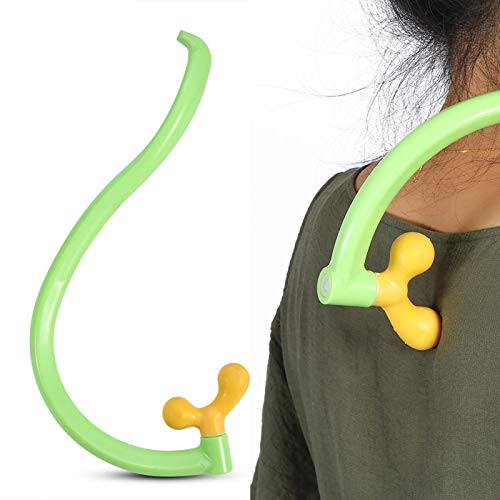 YUYTE Back Massager Stick Hook Dual Head Point Massager Pain Relief Pain Relief Massage Tool