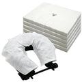 Large Disposable Face Cradle Covers, 500 Count Ultra Soft Medical Grade Non-Sticking Massage Face Rest Covers, Headrest Covers for Massage Tables & Massage Chairs - size: 500 Pack