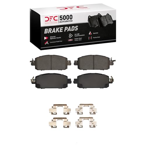 Dynamic Friction Company Front 5000 Advanced Brake Pads - Ceramic, Hardware Included| For 2021-2024 Nissan Kicks, 2020-2024 Nissan Sentra - style: 5000 Advanced Pads, Hardware Kit