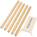 Bamboo Massage Sticks,Guasha Massage Roller Tool for Body Shaping & Relaxing Muscles 5pcs (0.78Inch*15Inch) - size: 0.78Inch*15 Inch