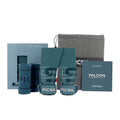 PICSIL Falcon Grips Pack, Carbon Fiber Grips, Use with Chalk | Includes professional grips, wrist wraps, and a carry bag. Ideal for functional fitness, gymnastics, and strength training. - color: Aqua, size: G+(L-XL)