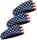 Tough Headwear Mens Headband | Sweat Headbands for Men Women Working Out Running Sports – Athletic Sweat Band Exercise - color: (3 pack) USA Flag