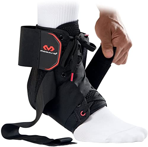 McDavid Ankle Brace Ultralight for Sprained Ankle, Figure 8 Ankle Braces, Lace up Ankle Brace, Ankle Braces for Men and Women, Ankle Support Brace and Stabilizer - color: Black, size: Small