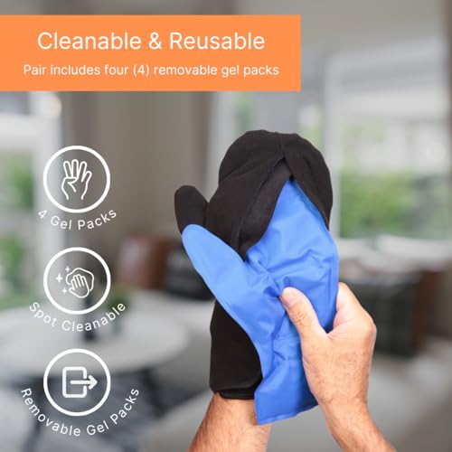 NatraCure Cold Therapy Mittens - Large/XL - (for Sore, Aching Hands, Arthritis, Neuropathy, Chemotherapy, and Hand or Finger Pain) - size: Large/XL