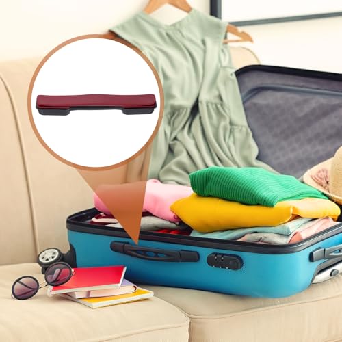 uxcell 2 Pcs Luggage Handle Replacement 8.5 Inch Suitcase Handle Carry Strap Plastic Pull Handle Grip Luggage Replacement Parts with Screws for Suitcase Box Luggage Case, Burgundy - color: Burgundy