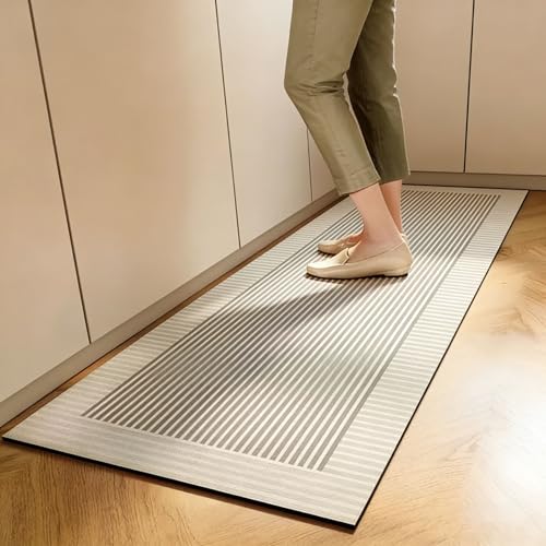 Anti-Slip Diatom Mud Bathroom Floor Mat, 3.7Mm Thick, Non-Slip Quick-Dry Foot Mat, Suitable for Kitchen Sink, Bathroom Dry Area, Laundry Room Corridor(15.74 * 47.24inches)