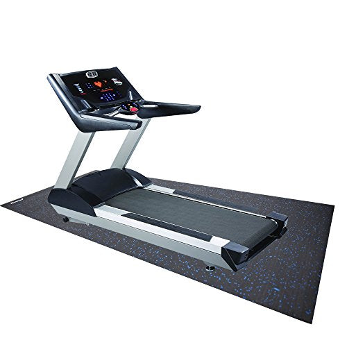 RevTime Treadmill Mat 6.5'x3' (78"x36") Heavy Duty Fitness Equipment Rubber Mat Black