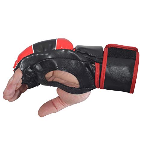 Combat Sports Pro Style Grappling MMA Gloves - color: Red, size: Standard