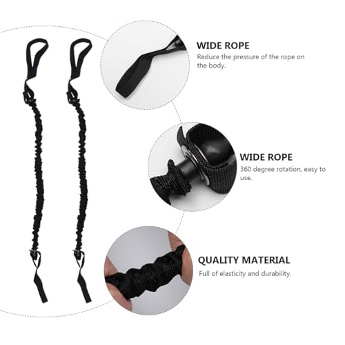 Toddmomy Ab Roller Pull Ropes Abdominal Wheel Pull Ropes Resistance Bands for Core Training Built-in Cloth Cover 4 Pack for Home and Gym Use