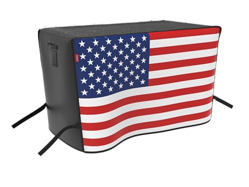 45" Heavy Duty Waterproof Gas Grill Cover fits Weber Char-Broil Coleman Gas Grill-Black,American Flag. - color: American Flag, size: 45"