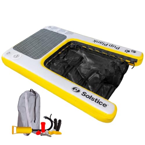 SOLSTICE Inflatable Pup Plank, Dog Water Ramp for Boats & Docks, Boost Step - size: XL (200 Pounds)
