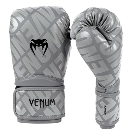 Venum Contender 1.5 Boxing Gloves - color: Grey/Black, size: 12-Ounce
