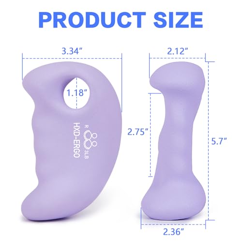 HXD-ERGO Ergonomic Dumbbells Weights Set-Hand Weights for Women at Home, Ear Dumbbells Weights for Pilates, Yoga, Jogging,StrengthTraining - color: 3 LBS