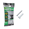 TOGGLER ALLIGATOR AF5 Flanged Anchor with Screws, Polypropylene, Made in US, For #4 to #9 Fastener Sizes (Pack of 20) - size: 20 Pack w/ Screws