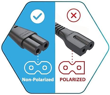 6FT 2 Prong AC Elliptical Power Cord for YOSUDA, GUGTTR, WESTIONC, ANCHEER Under Desk Elliptical Machines - size: 6FT(1.8M)