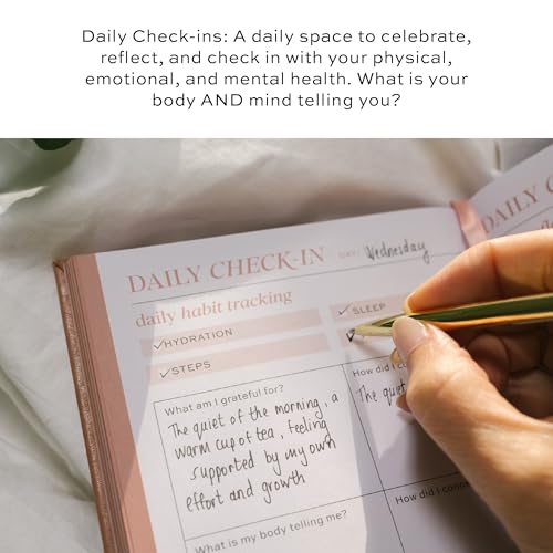 Paper & Progress Wellness Journal – 12-Week Fitness & Self Care Journal for Women | Daily Habit Tracker, Meal Planner, Workout Log, Weekly Reflections & Mindset Coaching Prompts - color: Muted Teal