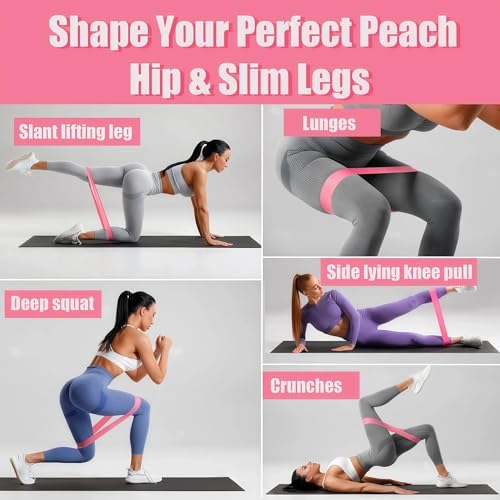 7PCS Resistance Bands Set, 6-Tubes Pedal Resistance Bands with Handles, 5pcs Elastic Workout Band for Physical Therapy, Stretching, Strength Training, Home Gym Equipment for Women Men (Blue) - color: Pink