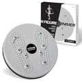 Figure Trimmer Ab Twister Board for Exercise Waist Twisting Disc Acupressure Nodes - color: Gray