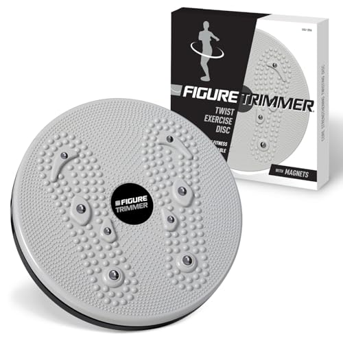 Figure Trimmer Ab Twister Board for Exercise Waist Twisting Disc Acupressure Nodes - color: Gray