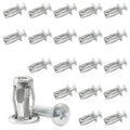 20 Pack M5*25 Hollow Wall Anchors, Heavy Duty Cavity Fixing Anchors, Secure Fixings for Thin Walls/Aluminium Cladding Sheet/Steel Pipe/Iron Sheet/Hollow Plastic Sheet(M5 x 1") - size: M5 x 1"
