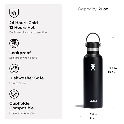 Hydro Flask Water Bottle - Insulated Stainless Steel - Non Spill, Leakproof in 21 Oz Nectar Orange - color: Nectar, style: 21 Oz