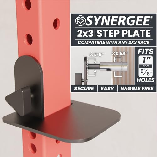 Synergee Step Plates – Fits 2x2, 2x3, 3x3 Power Racks - color: b) 2x3 with Converter