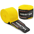 Meister Adult 180" Semi-Elastic Hand Wraps for MMA & Boxing (Pair) - color: Yellow