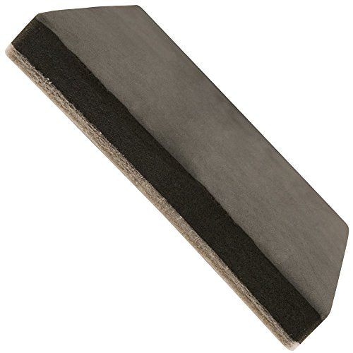 Super Sliders 5" Large Square Reusable Felt Furniture Sliders for Hard Surfaces, Anti-Slip Protective Appliance & Furniture Moving Pads for Beds, Sofas, Dressers, Set of 4, Black - style: 5" Square