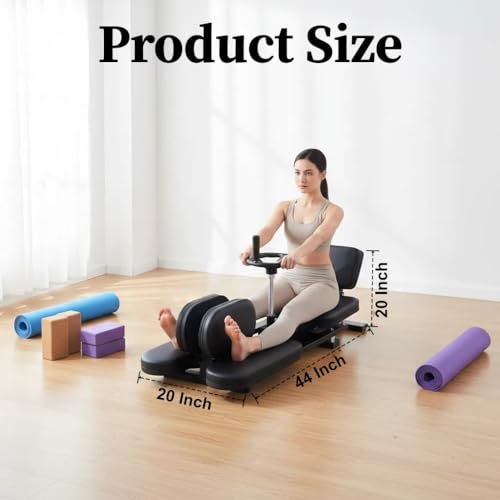 550 LBS Stainless Steel Stretch Machine, 240° Rotation Split Machine, Adjustable Leg Stretcher Machine with Silent Wheels, Leg Stretcher for Home/Gym/Yoga/Dancers, Split Machine for Flexibility - color: Red