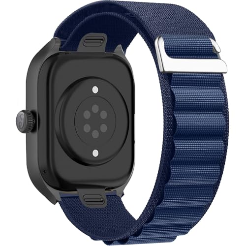 Alpine Loop Nylon Band - Compatible with Apple Watch Ultra 2/Ultra Bands 49mm 45mm 44mm for Men Women, Adjustable with Metal C Hook Strap for iWatch Ultra 2 iWatch Ultra Series 10 46mm SE/9/8/7/6/5 - color: Alpine/Midnight Blue Titanium
