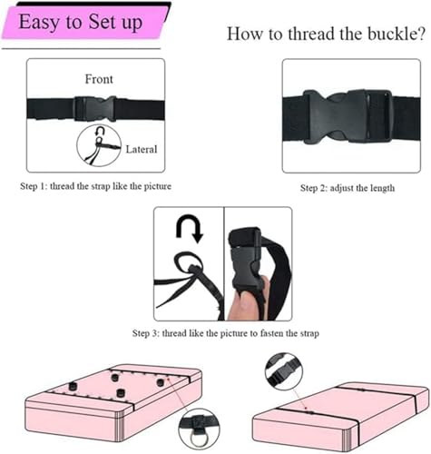 BDSM Sex Bed Bondage Restraints Kit Toys for Ankle and Wrist Bar Sex Resistance Bands Women Bed for Neck with Ankle Straps Sex Handcuffs Hand Cuff Bracelets for Women Set Adults Bedroom Play Sweater