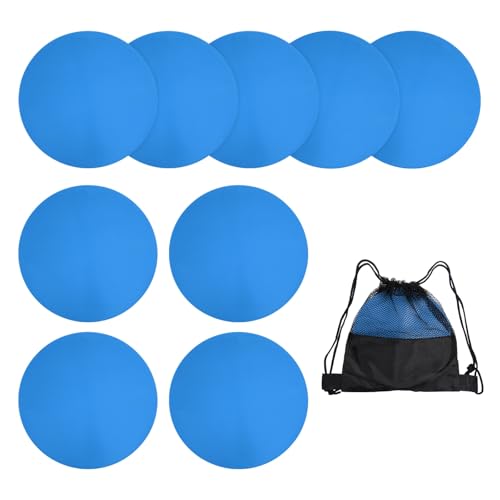 Spot Markers, Poly Spot Marker for Agility Training Floor Dots Non Slip Flat Field Cones - color: Blue, size: 30 cm/11.8inch
