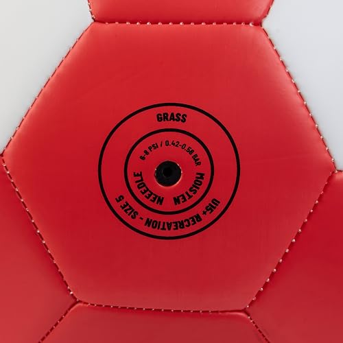 Mitre Recreation Soccer Ball - color: Final - White/Bib Red, size: 4