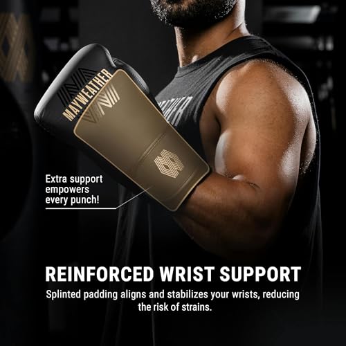 Mayweather Core Boxing Gloves – Bag Gloves, Boxing Mitts & Sparring Gloves for Men, Women | Beginner Training Gloves | Large-X-Large