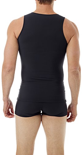 Underworks Mens Microfiber High Performance Compression Tank for Workouts, Sports Training and Shaping 3-Pack - color: Black, size: X-Large 45-48 inch Chest