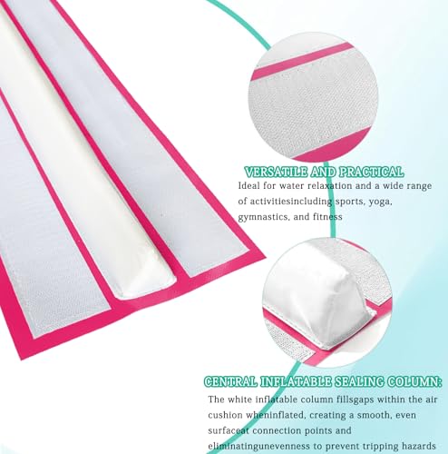 GLANT 3ft/6ft Air Mat Tumble Track Connector Tape for Inflatable Tumbling Gymnastic/Yoga/Camping White（NEW） (40) - color: Pink