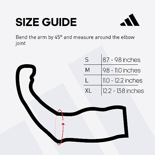Adidas Knitted Support Sleeve, Ergonomic Compression Sleeve - size: X-Large, style: Elbow Support