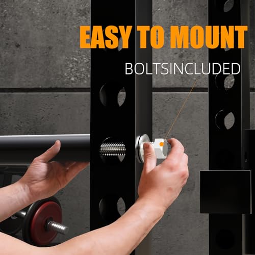 EVERYMATE Weight Plate Holder Power Rack Attachment 2 Inch Olympic Plate Storage Power Squat Rack Holder Weight Plates for 2x2 3x3 2x3 Power Cage Accessories Weight Plate Rack - color: B-5/8" hole(4pcs)-11.8 Inch