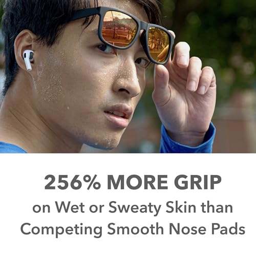 Setex Gecko Grip 1.8mm Thick Anti Slip Eyeglass Nose Pads, (Bulk Pack 15 Black Pair) USA Made, 2500 Innovative Microstructured Fibers per Nose Pad, 1.8mm x 7mm x 16mm - size: Bulk Pack 15 Black Pair