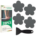 Non Slip Bathtub Stickers 28 PCS Adhesive Anti Slip Shower Stickers for Bath Tub Bathroom Stairs Flower-Stickers, Grey - color: Grey